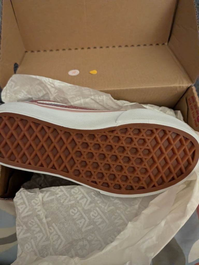 Vans Old School Pink Glitter Trainers