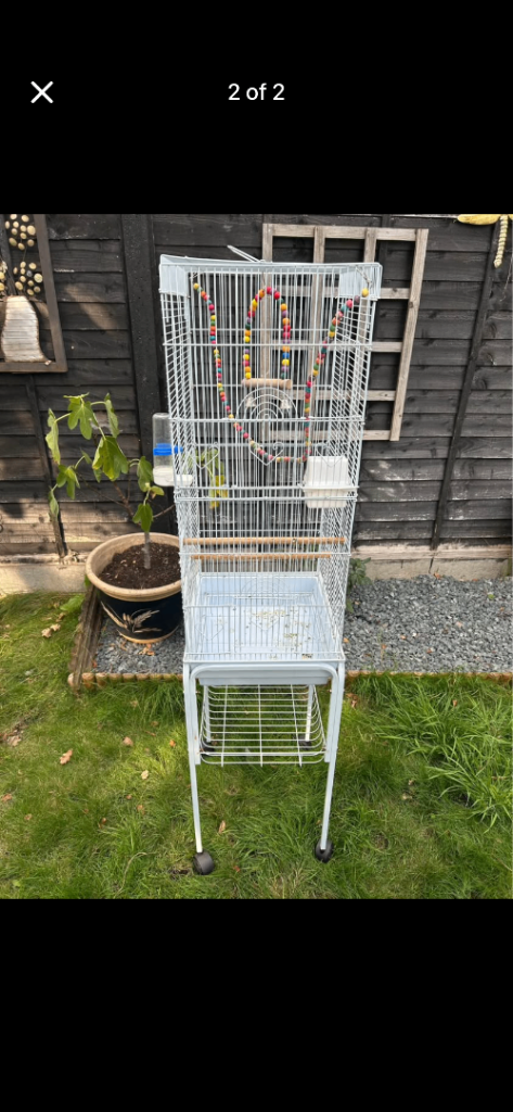 Bird cage with stand 