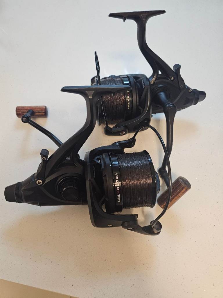 Sonik VaderX Pro 10000 FRS Baitrunner Carp Reels x2