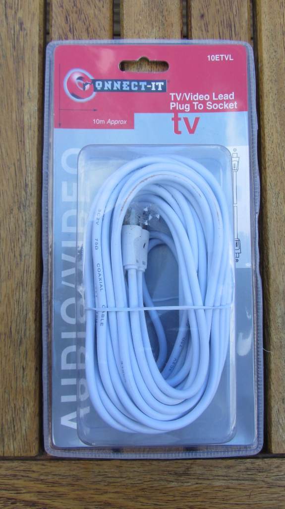 TV / Video Lead Plug to Socket 10m
