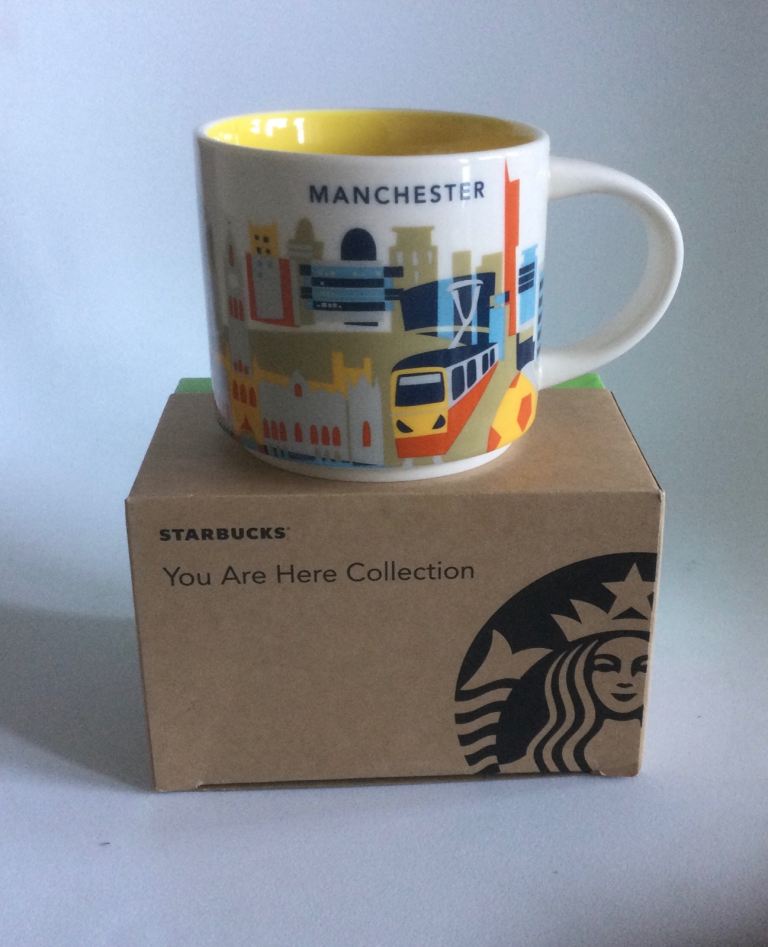 Starbucks You are here collection large Mug Manchester new unused in box