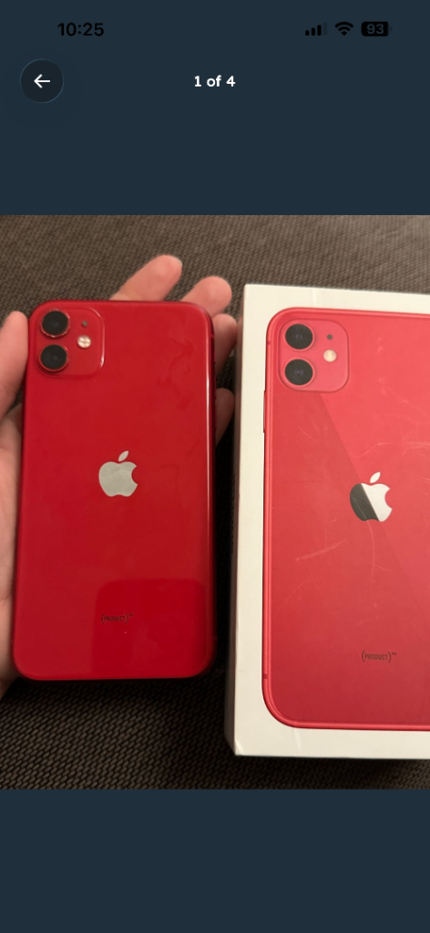 iPhone 11 128gb unlocked boxed always had a case 