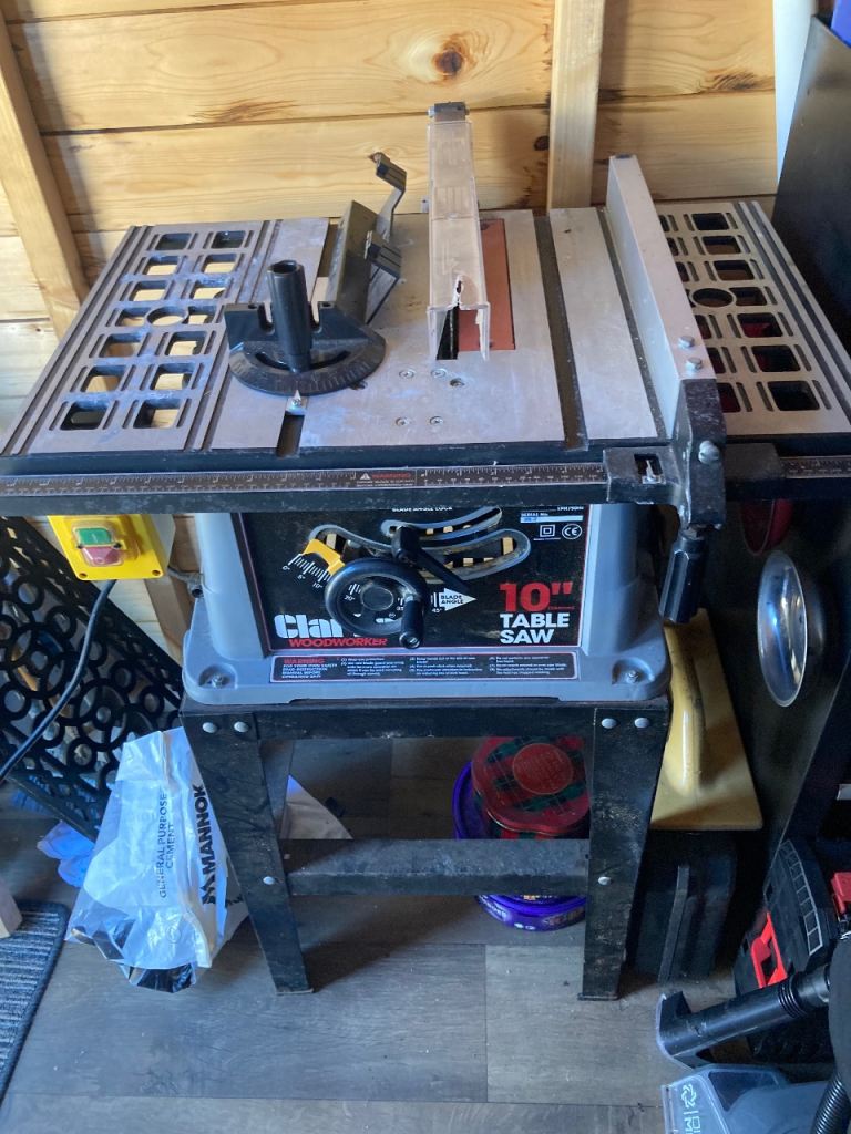 Clarke 10" Table Saw – Good Condition