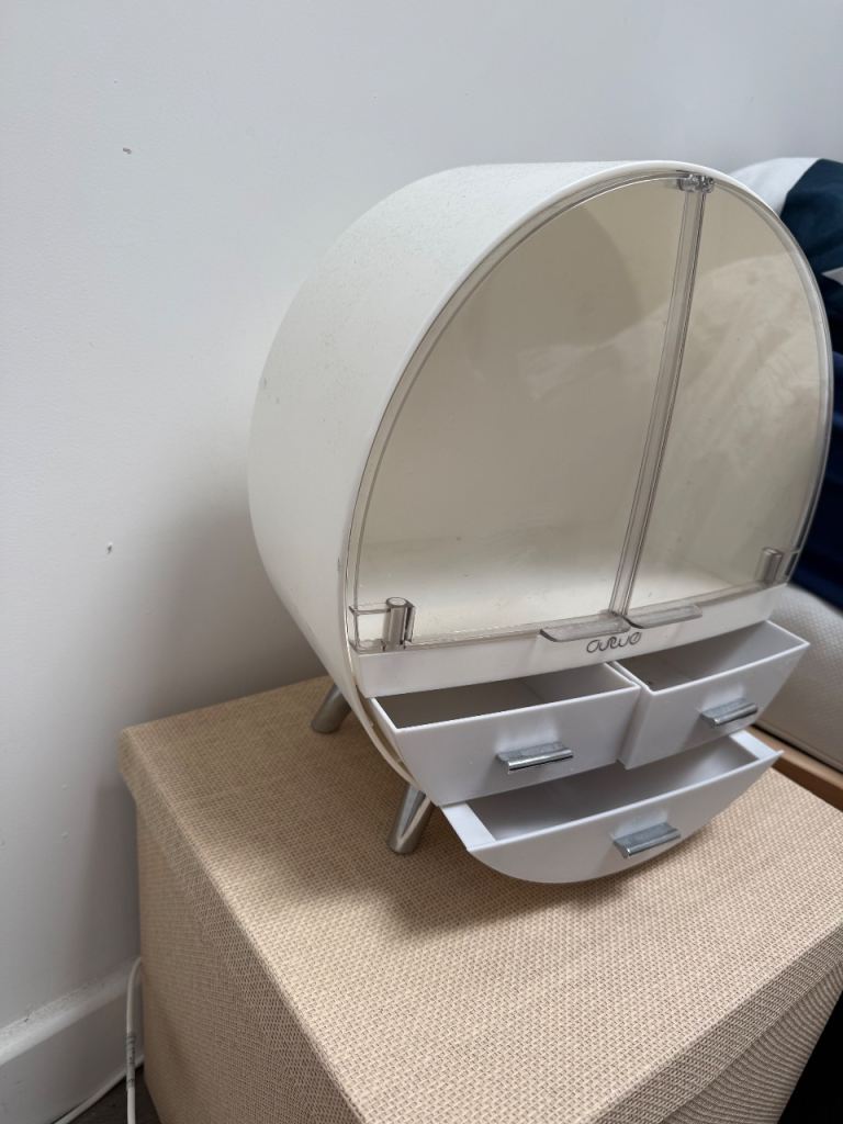 Curio White Desk Organiser with Drawers - Good Condition