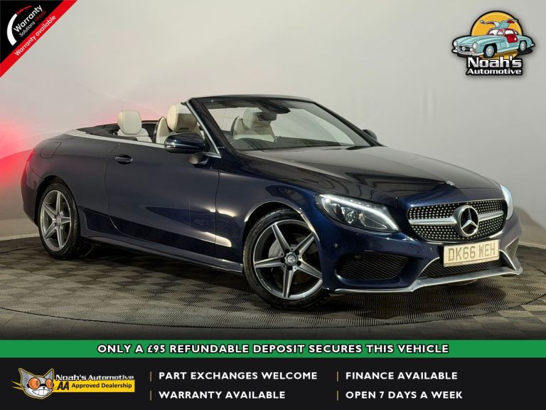2016 66 MERCEDES-BENZ C200 AMG LINE 2.0 PETROL CABRIOLET CONVERTIBLE 1 OWNER