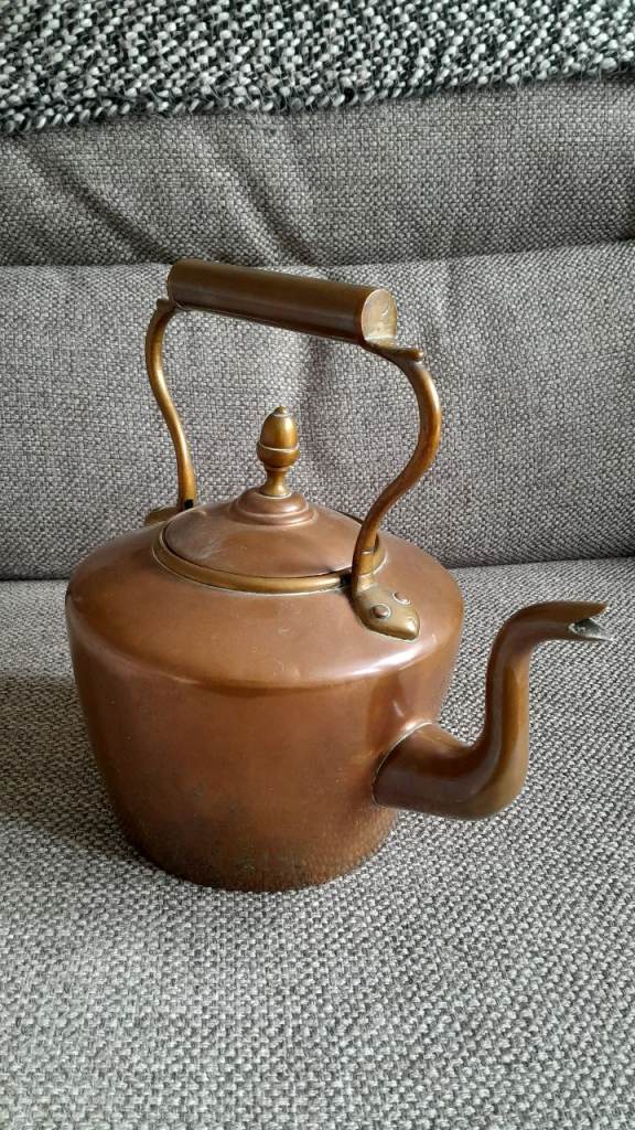 GENUINE ANTIQUE COPPER KETTLE