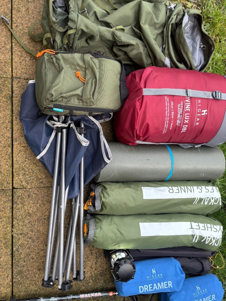 Oex jackal 2 camping tent and other essential equipment 