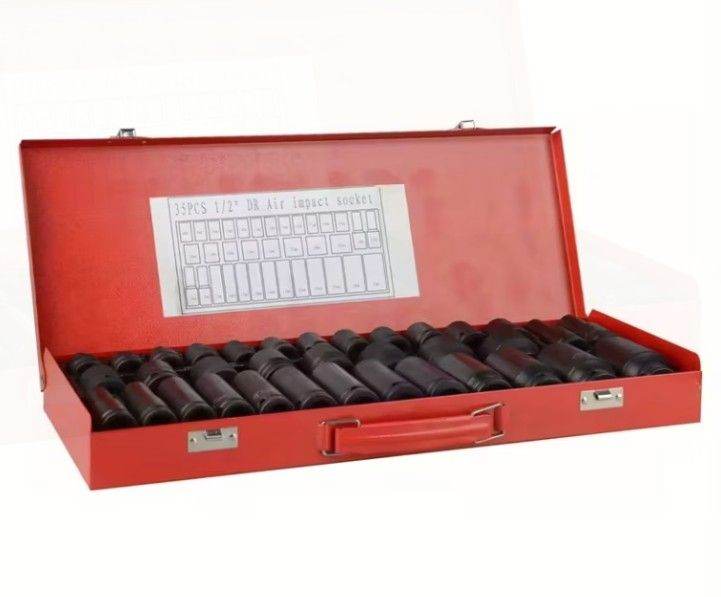 1/2″ Long & Short Impact Socket Set – 35 Piece