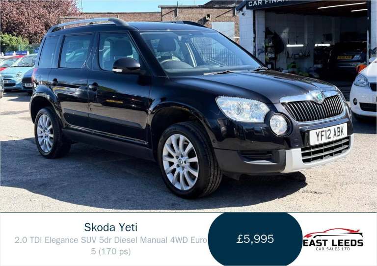 2012 Skoda Yeti 2.0 TDI Elegance SUV 5dr Diesel Manual 4WD Euro 5 (170 ps) SUV Diesel Manual