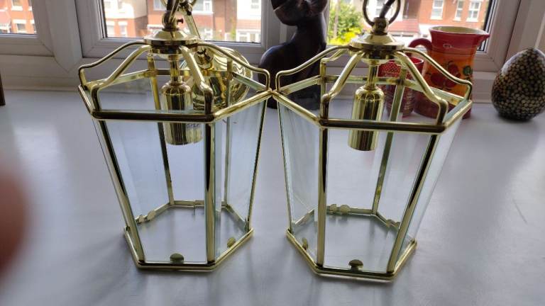 Brass Coach Ceiling Lamps