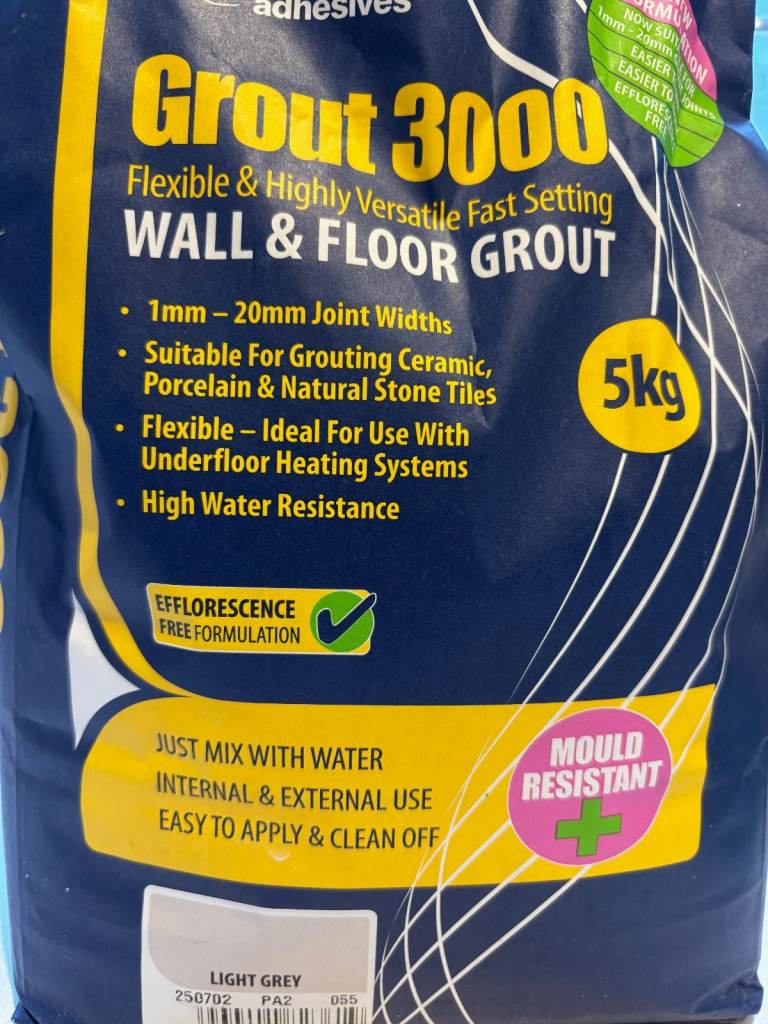 image for Two open bags of Tilemaster Grout 3000