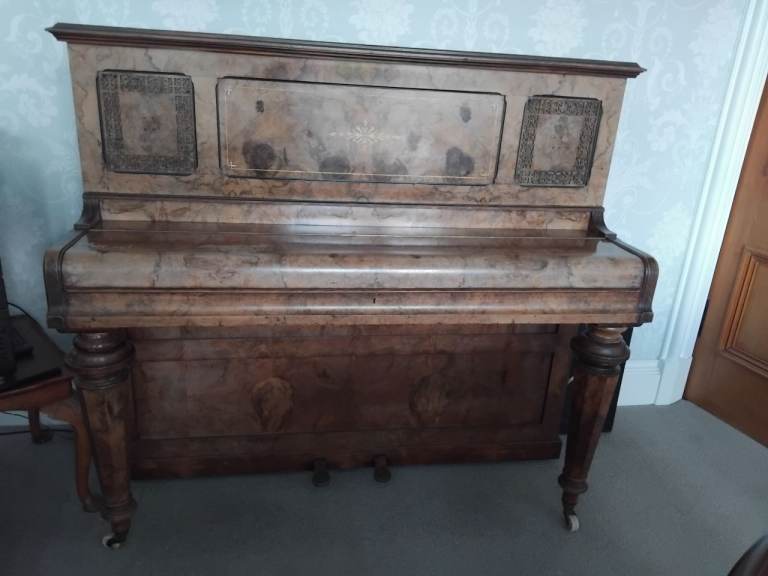 J. B  Cramer & Co. Upright Piano – Wooden, Fair Condition