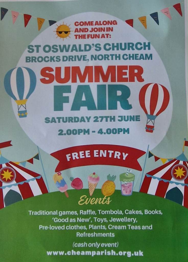 St Oswald's Church Summer Fair Entry - FREE Event