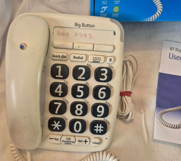 BT Big Button 210 Telephone.
