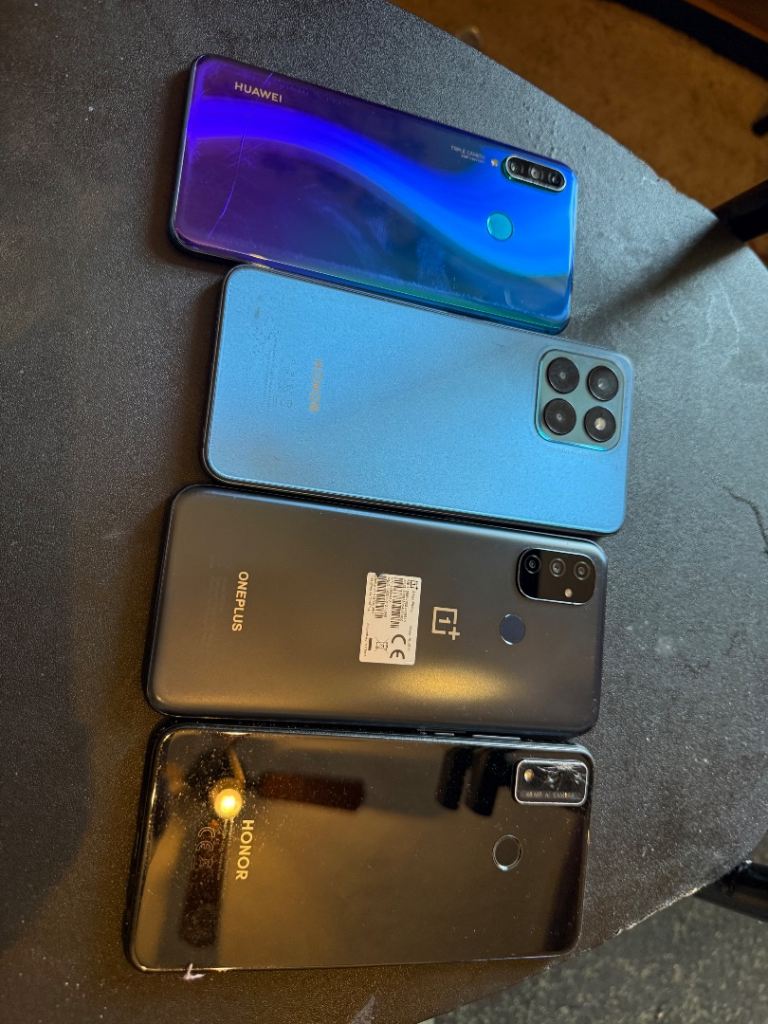 Smart phones honor one plus Huawei 