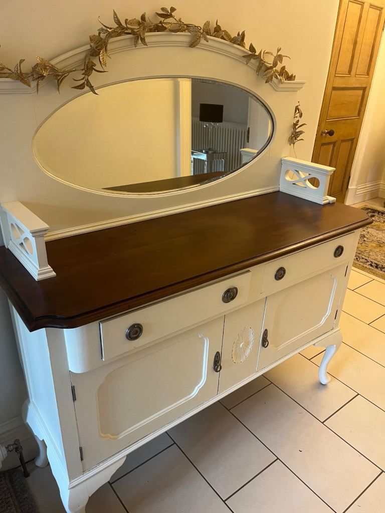 Antique mirrored sideboard