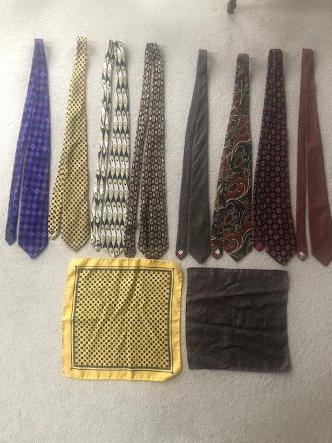 8 men's ties: £3 each or two for £5 or five for £10 or 8 ties for £15