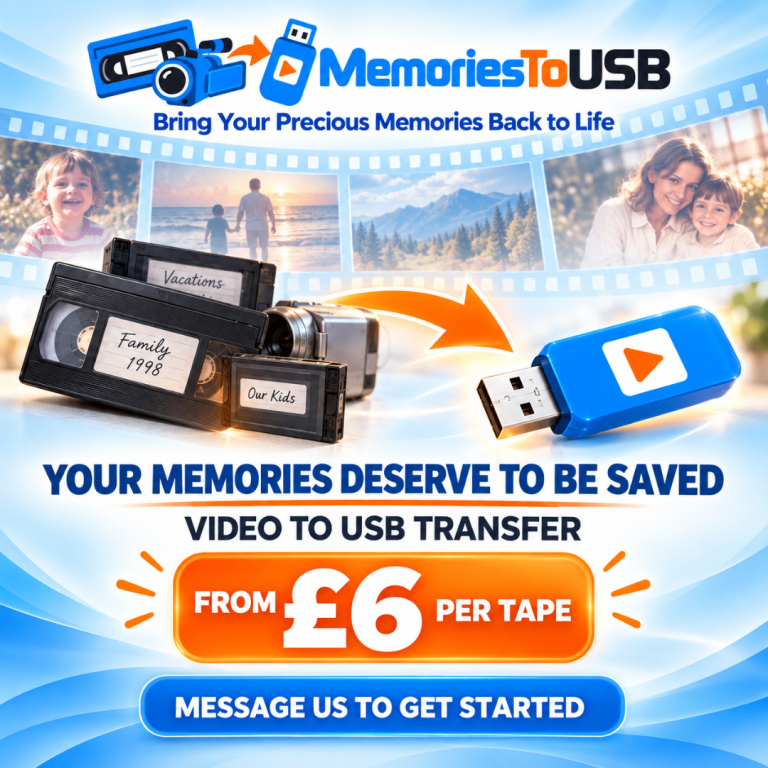 Video to USB Transfer Service – Preserve Your Memories