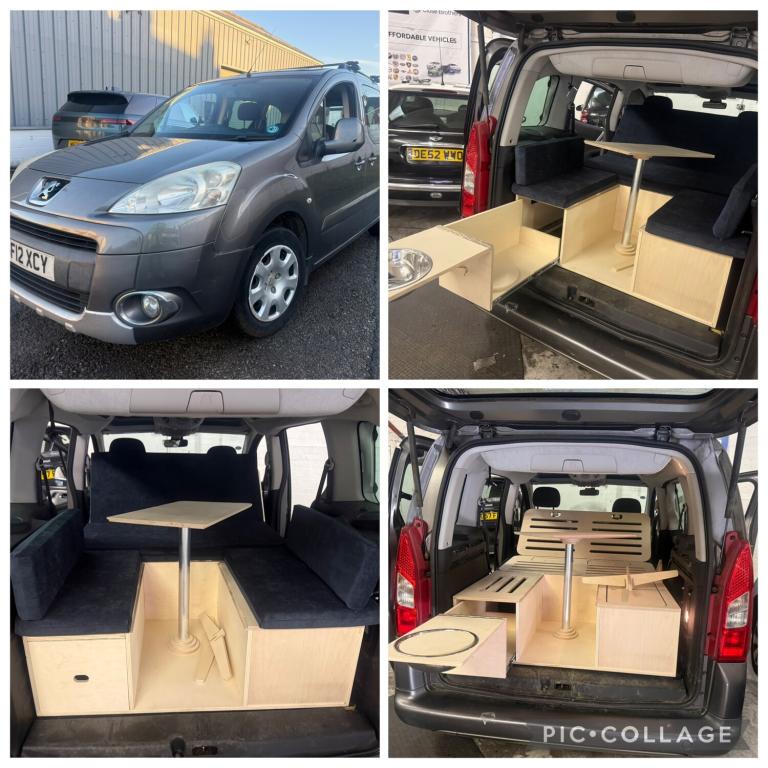 2012 Peugeot Partner Tepee 1.6 HDi Micro Camper Day Van MPV Diesel Manual