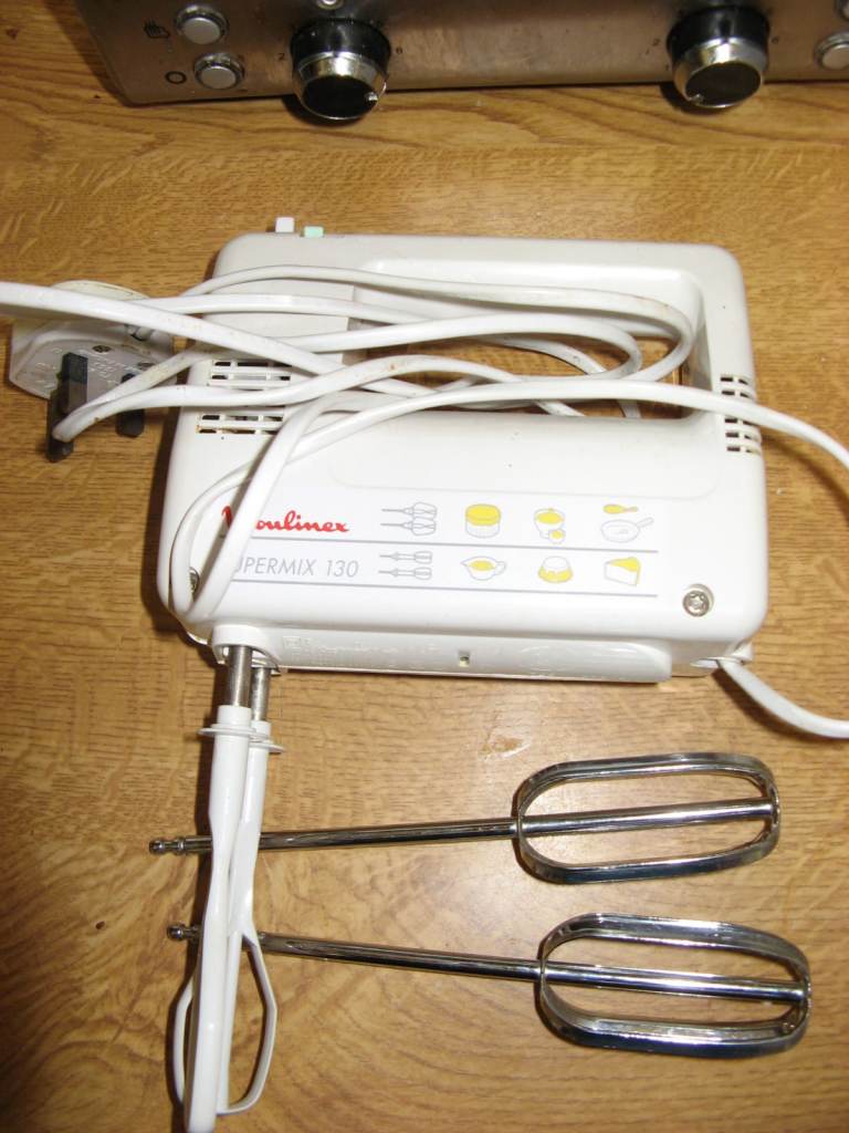 small moulinex supermix 130 electric hand blender food mixer with 2 sets of blenders