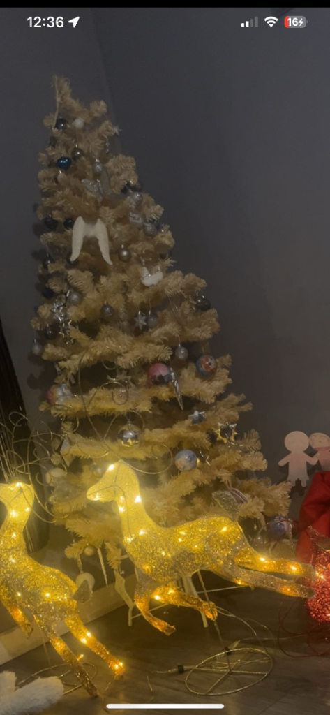 Cream Christmas tree