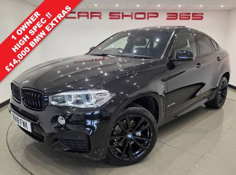 2018 18 BMW X6 3.0 30D M SPORT SUV 5DR DIESEL AUTO XDRIVE EURO 6 (S/S) (258 PS) 