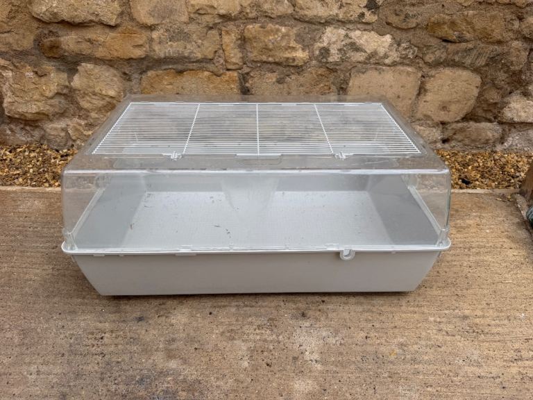 Grey pet cage 