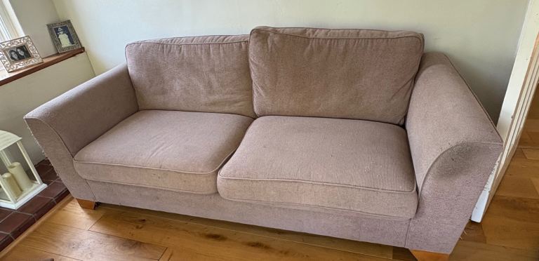  Beige 3 seater settee