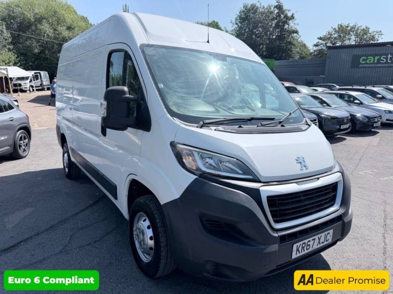 2018 Peugeot Boxer White 2.0 BlueHDi 335 Professional L2 H2 van, 89,808 miles, Euro 6, 6-Speed Pa...