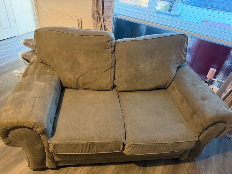 Two-Seater Fabric Sofa – Grey, 