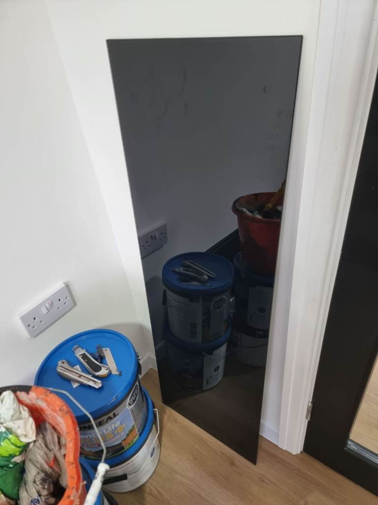 Ikea Besta Top Panel Black Glass