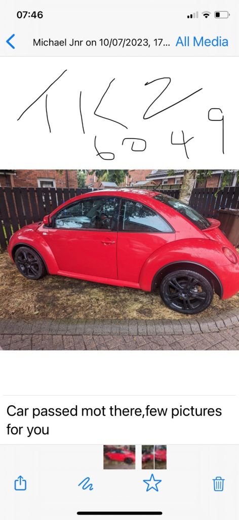 Volkswagen, BEETLE, Hatchback, 2003, Manual, 1896 (cc), 3 doors