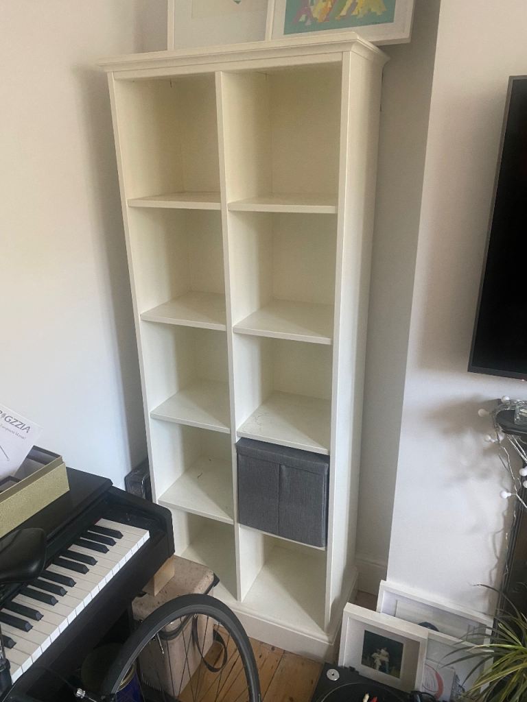 2 x White Cube Bookshelf / Storage Unit with 10 compartments