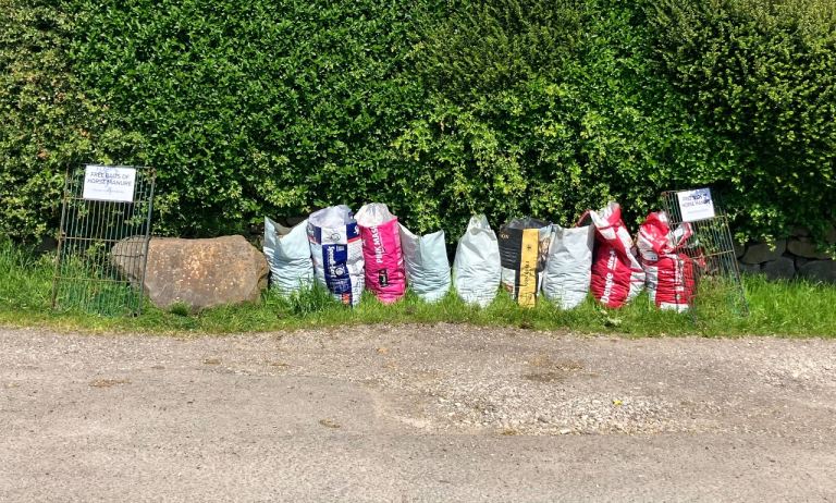 Free bags of horse manure 