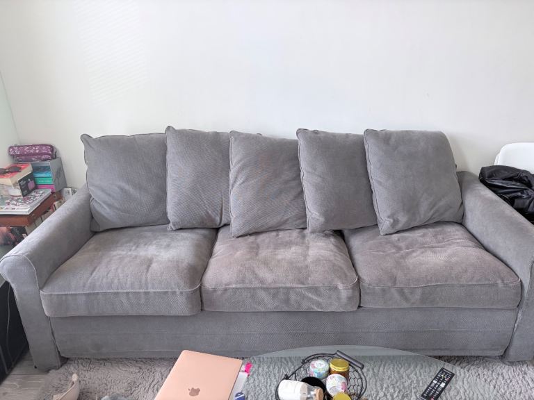 IKEA GRÖNLID Grey 3-Seater Sofa