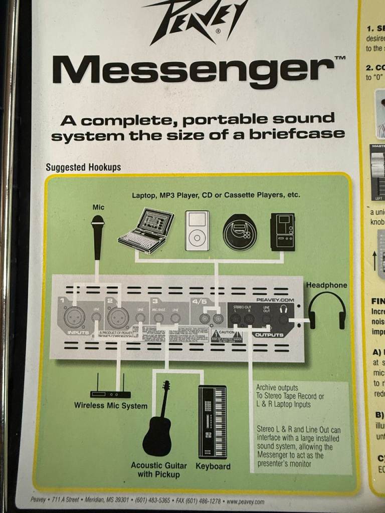 Peavey M100 Portable PA System