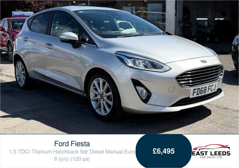 2019 Ford Fiesta 1.5 TDCi Titanium Hatchback 5dr Diesel Manual Euro 6 (s/s) (120 ps) Hatchback Di...