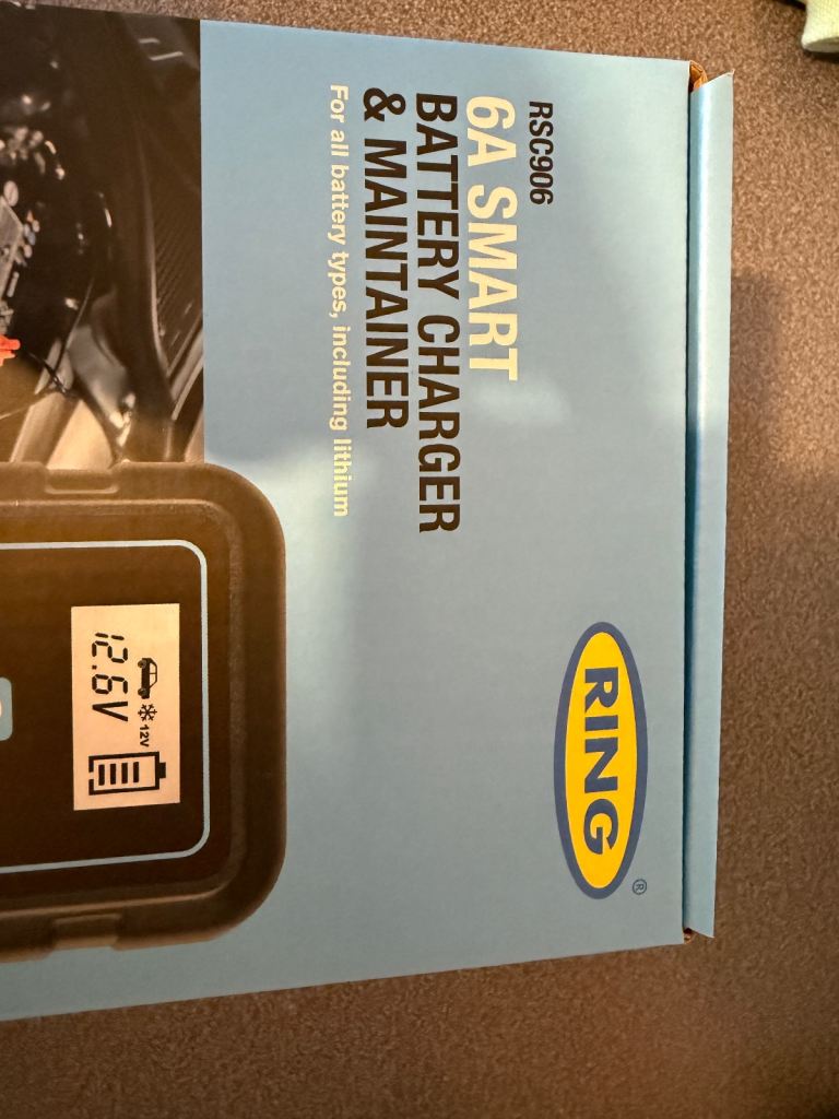 6A RING Smart Battery Charger&Maintainer Brand NEW, Unused