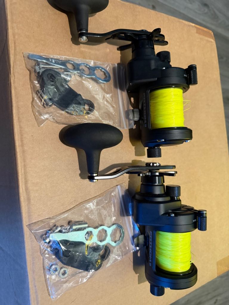 Pair of Penn Fathom II 15SDCS Casting Special Fishing Reels