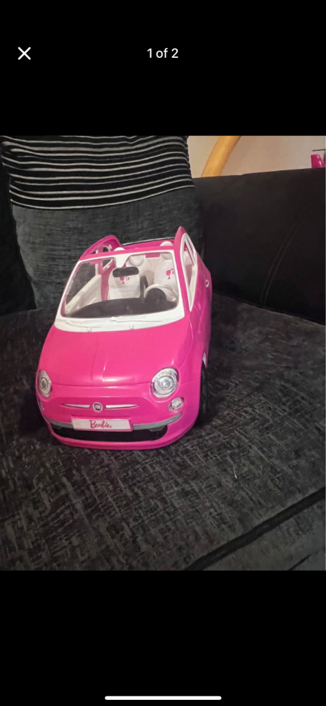 Barbie Fiat 500 car 