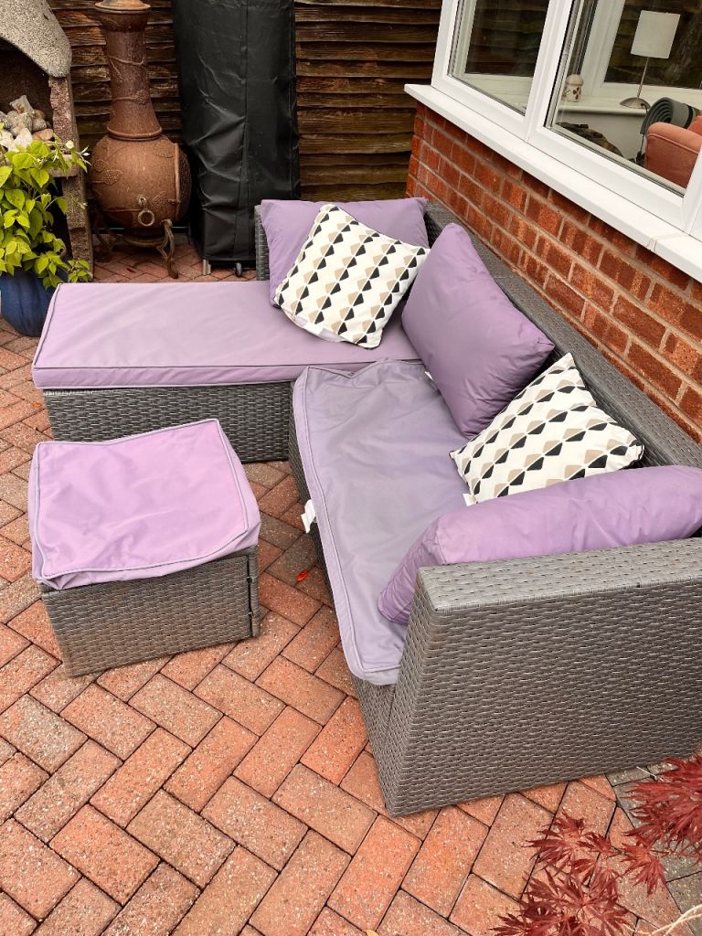 Rattan effect Garden sofa