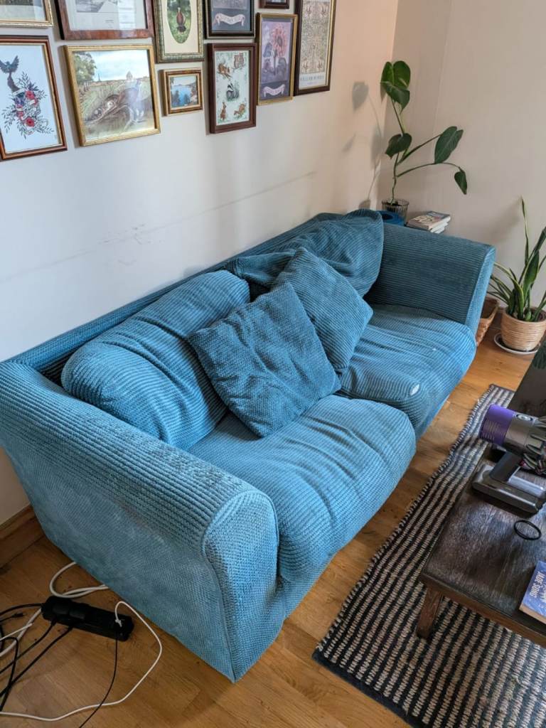 Blue sofa