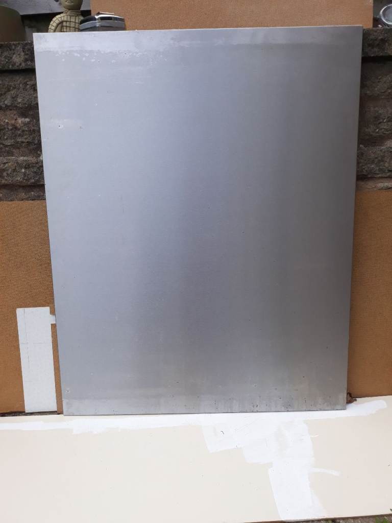 Used Brushed Stainless Steel Splashback 600w X 750h