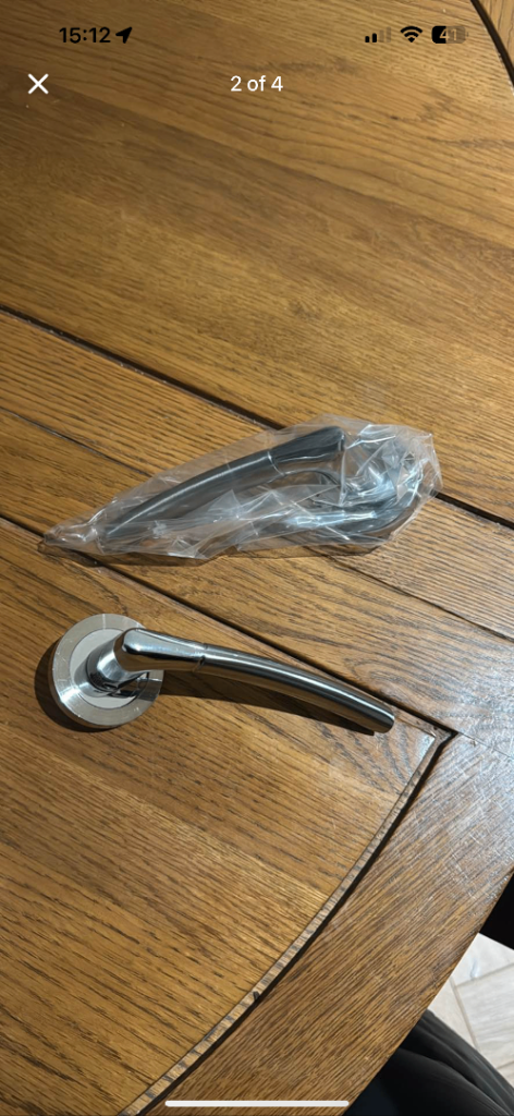 Chrome door handles x 8 packs 