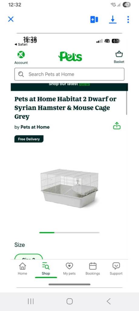 Hamster cage 