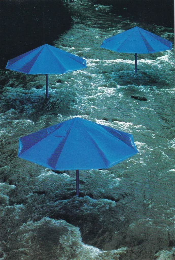 04. A Rare framed Christo Javacheff And Jeanne Claude postcard Umbrella Project Japan & USA