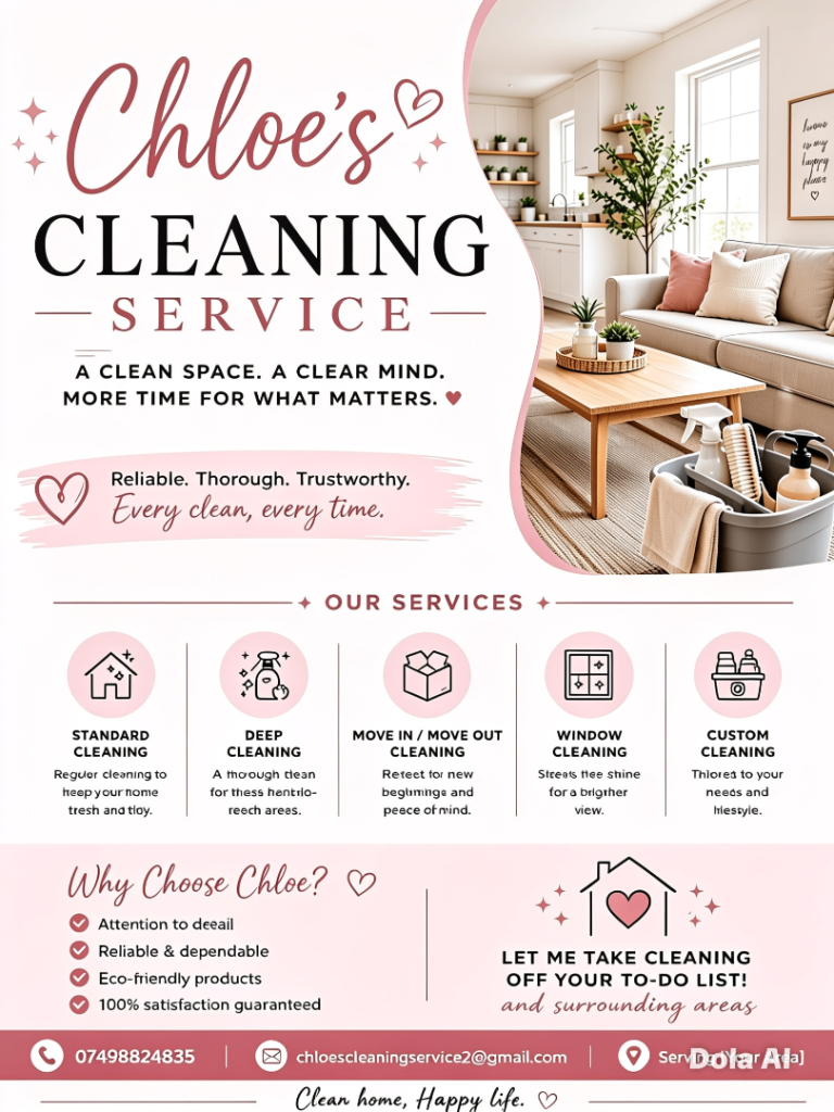 Chloe’s cleaning service 
