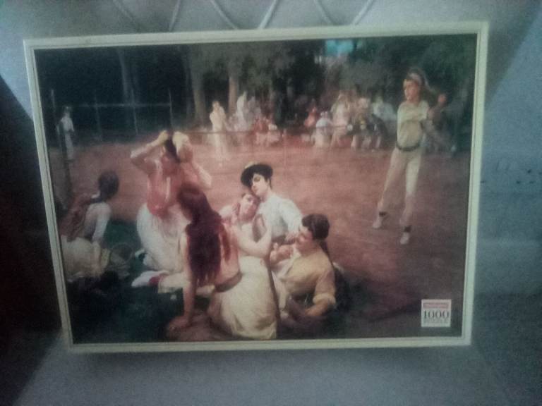 Waddingtons  Tennis at Vechiville new jigsaw