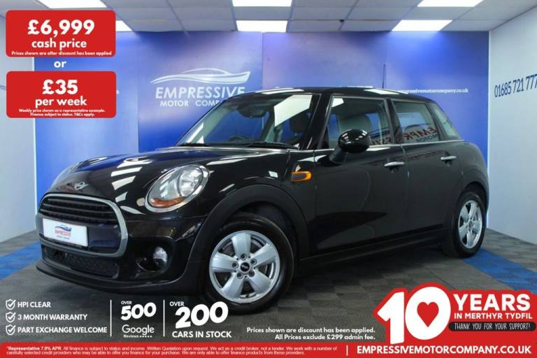 2017 67 MINI HATCH 1.5 COOPER HATCHBACK 5DR PETROL MANUAL EURO 6 (S/S) (136 PS)