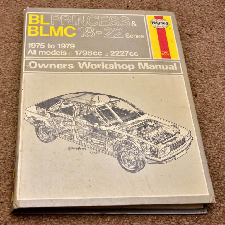 Haynes BL Princess & 18-22 series (1975 - 1979) Owners Workshop Manual, hardback